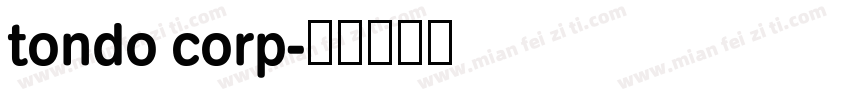 tondo corp字体转换
